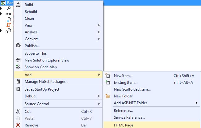 create Web Application